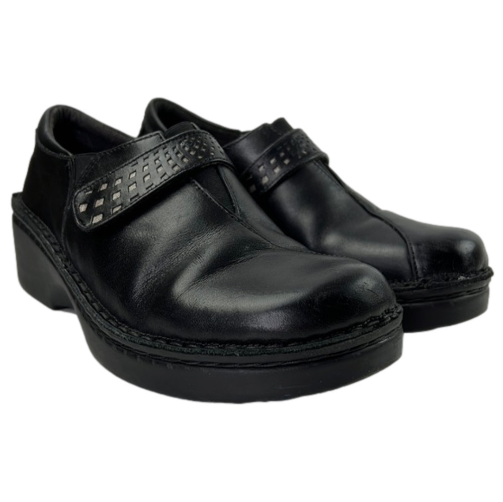 Naot Leather Slip on Loafers with Hook & Loop Closure size 37
